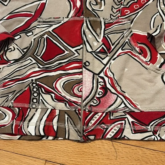 Chico's Zenergy Abstract Print Zip Up Jacket Chico's 3/XL - Picture 3 of 5